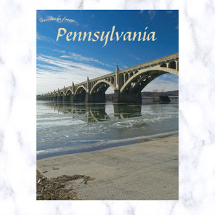 Columbia Wrightsville Bridge, Pennsylvania Briefkaart