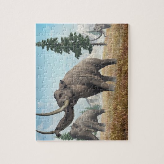 Columbiaanse Mammoths Legpuzzel (Verticaal)