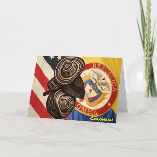 Columbiaanse Vriendschap Kaart (Voorkant)