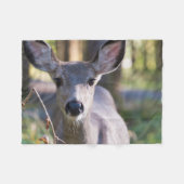 Columbiaanse zwarte onbeige onbedekte onbedekte on fleece deken (Voorkant (Horizontaal))