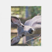 Columbiaanse zwarte onbeige onbedekte onbedekte on fleece deken (Voorkant)