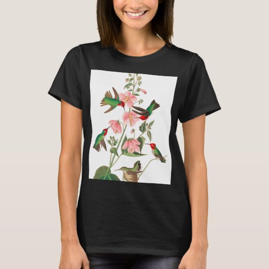Columbian Humming door John James Audubon T-shirt (Voorkant)