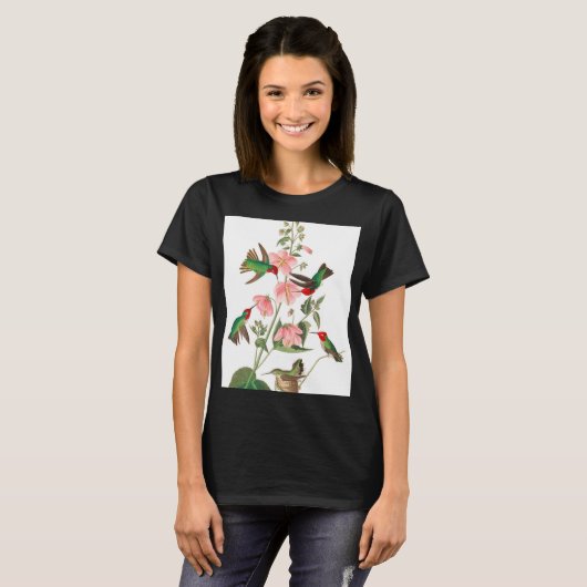 Columbian Humming door John James Audubon T-shirt (Voorkant volledig)