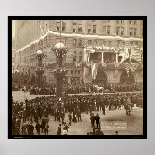 Columbian Parade Chicago IL 1892 Poster (Voorkant)