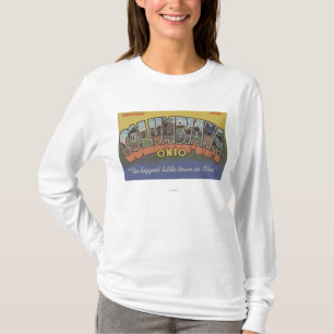Columbiana, Ohio - Grote letterscènes T-shirt