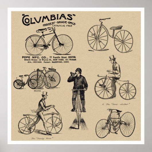 Columbias fietsen poster (Voorkant)