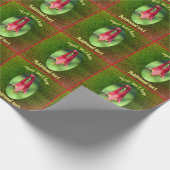 Columbine bloem gepersonaliseerd cadeaupapier (Hoek)