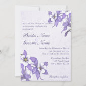 Columbine Boeket 2 bruiloft uitnodigingen (Voorkant)