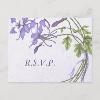 Columbine Boeket 2 RSVP-kaarten RSVP Kaartje