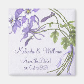 Columbine Boeket Magneet ~ Save the Date (Voorkant)