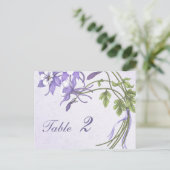 Columbine Boeket Tafelnummer (briefkaart) (Staand voorkant)
