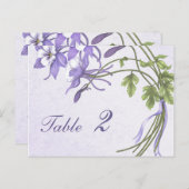 Columbine Boeket Tafelnummer (briefkaart) (Voorkant / Achterkant)