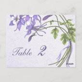 Columbine Boeket Tafelnummer (briefkaart) (Achterkant)