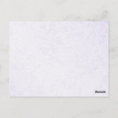 Columbine Boeket Tafelnummer (briefkaart) (Achterkant)