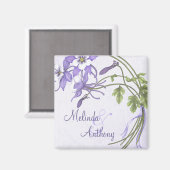 Columbine Bouquet Persoonlijke Magnet (Voorkant / Achterkant)