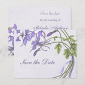 Columbine Bouquet Save the Date (Voorkant / Achterkant)