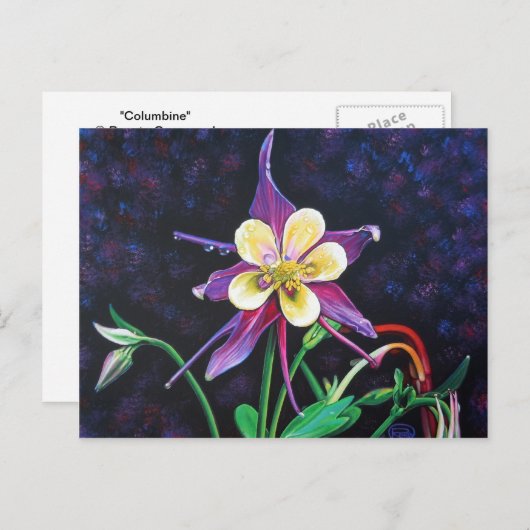 Columbine Briefkaart (Voorkant / Achterkant)