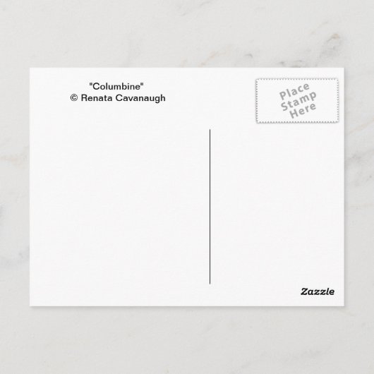 Columbine Briefkaart (Achterkant)