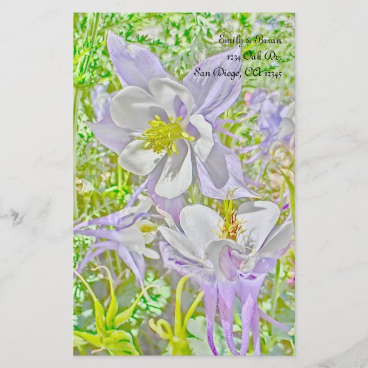 Columbine-briefpapier papier (Voorkant)
