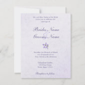 Columbine bruiloft 3 uitnodigingen - Metallic Ice (Achterkant)