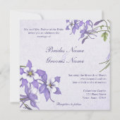 Columbine bruiloft uitnodigingen - Metallic Champa (Achterkant)