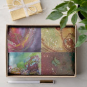 COLUMBINE / Dame met Masquerade Masker Tissuepapier (Geschenk)