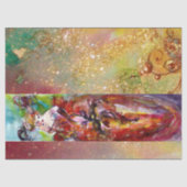 COLUMBINE / Dame met Masquerade Masker Tissuepapier (Voorkant)