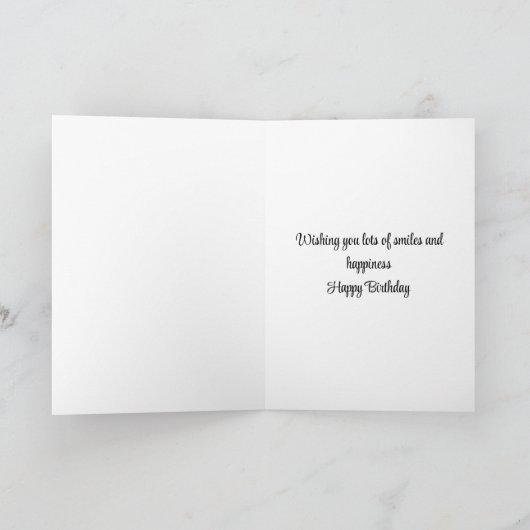 Columbine Flower Gepersonaliseerde Verjaardag Kaart (Binnen)