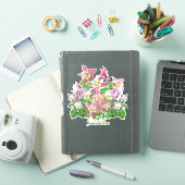  Columbine Flowers gepersonaliseerd Sticker (iPad Cover)