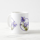 Columbine Flowers Koffiemok (Voorkant links)