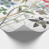 Columbine Flowers Wrapping Paper Cadeaupapier (Hoek)