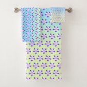 Columbine geel & groen bad handdoek (Insitu)