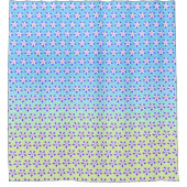 Columbine geel & groen douchegordijn (Voorkant)