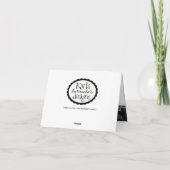 Columbine Hummingbird Thank You Card Bedankkaart (Achterkant)