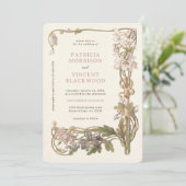  Columbine Lijst bruiloft uitnodiging (Staand voorkant)