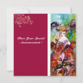 COLUMBINE, Mardi Gras, Sweet 16 Masquerade Party Kaart (Achterkant)