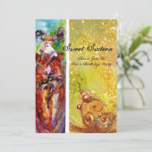 COLUMBINE, Mardi Gras, Sweet 16 Masquerade Party Kaart (Staand voorkant)