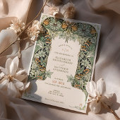 Columbine Morris Victoriaans Vintage bruiloft Kaart