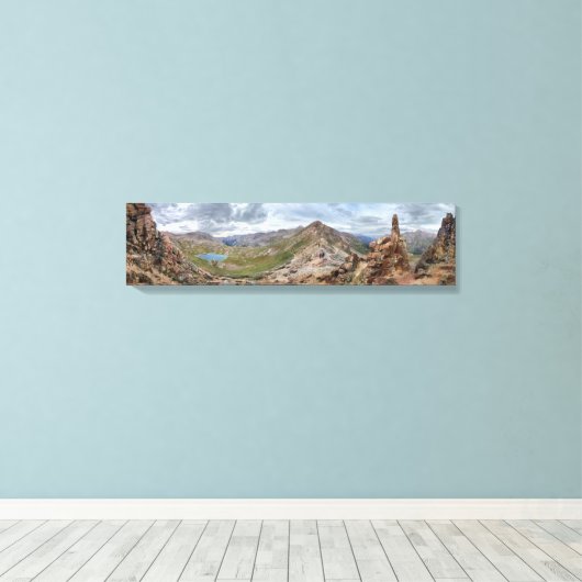 Columbine Pass - Chicago Basin - Colorado Canvas Afdruk (Insitu (Houten vloer))
