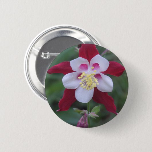 Columbine Ronde Button 5,7 Cm (Voorkant /achterkant)