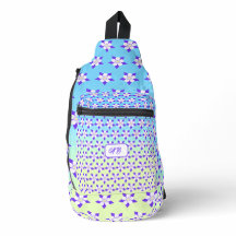 Columbine Sling Bag blauw en geel