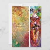 COLUMBINE, Sweet Sixteen Masquerade Party, geel Kaart (Achterkant)