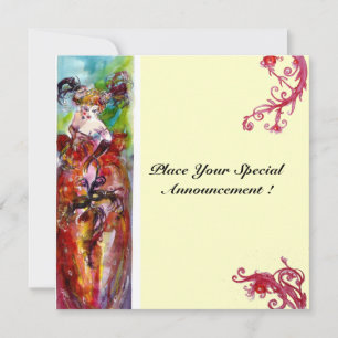 COLUMBINE, Sweet Sixteen Masquerade Party Kaart