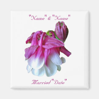 Columbine Wedding Magnet om te personaliseren