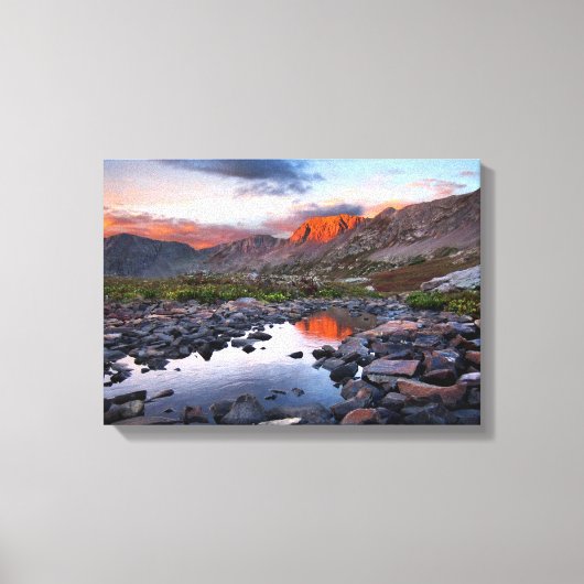 Columbinebekken - Weminuche Wilderness - Colorado Canvas Afdruk (Voorkant)