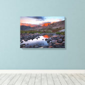 Columbinebekken - Weminuche Wilderness - Colorado Canvas Afdruk (Insitu (Houten vloer))