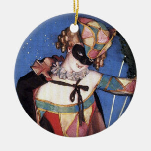 Columbinecirkelvormgeving Keramisch Ornament