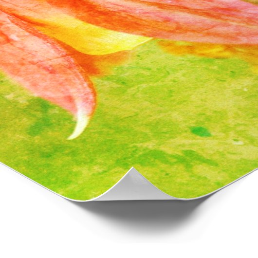 Columbinestempel Abstract Poster (Hoek)