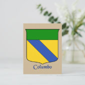 Columbo Heraldic Shield Briefkaart (Staand voorkant)