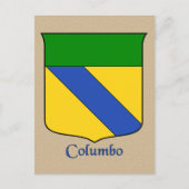 Columbo Heraldic Shield Briefkaart (Voorkant)